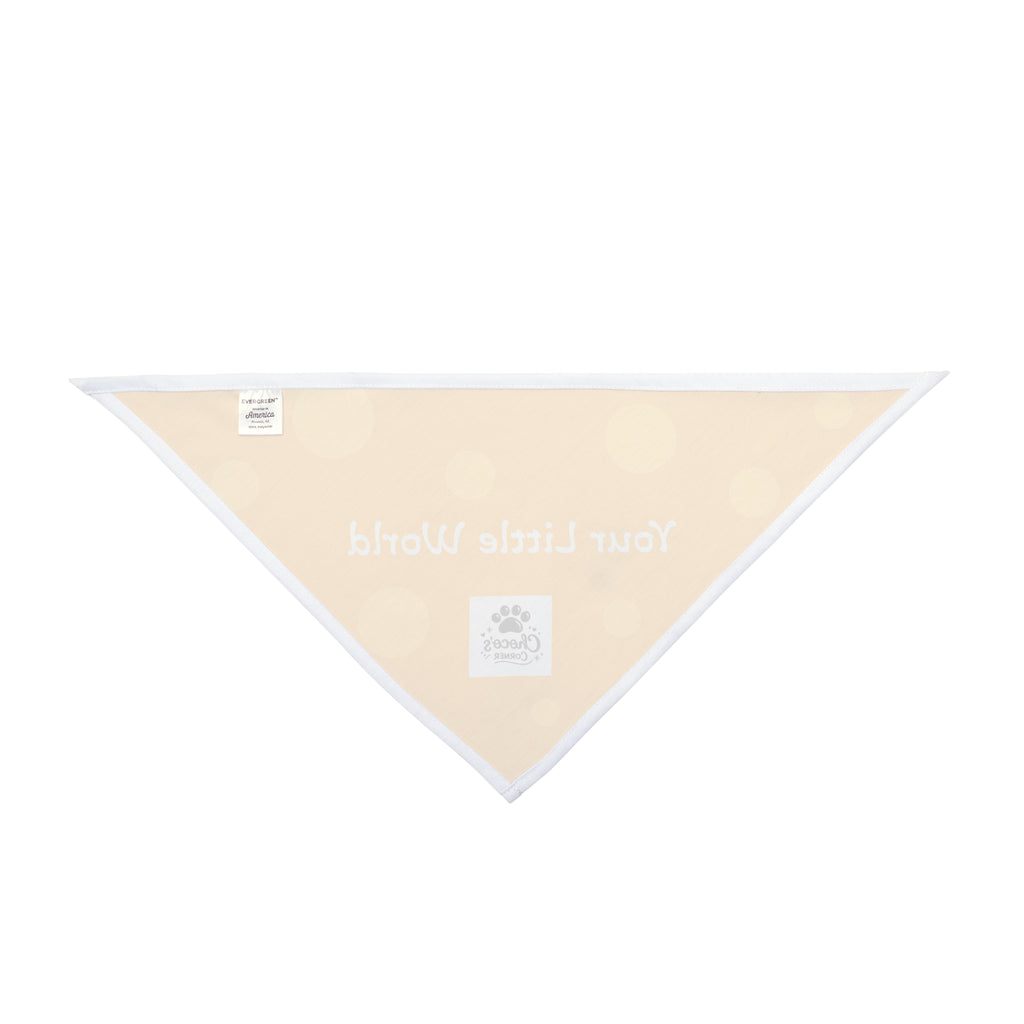 Choco’s Corner Dot Pet Bandana — "Your Little World"