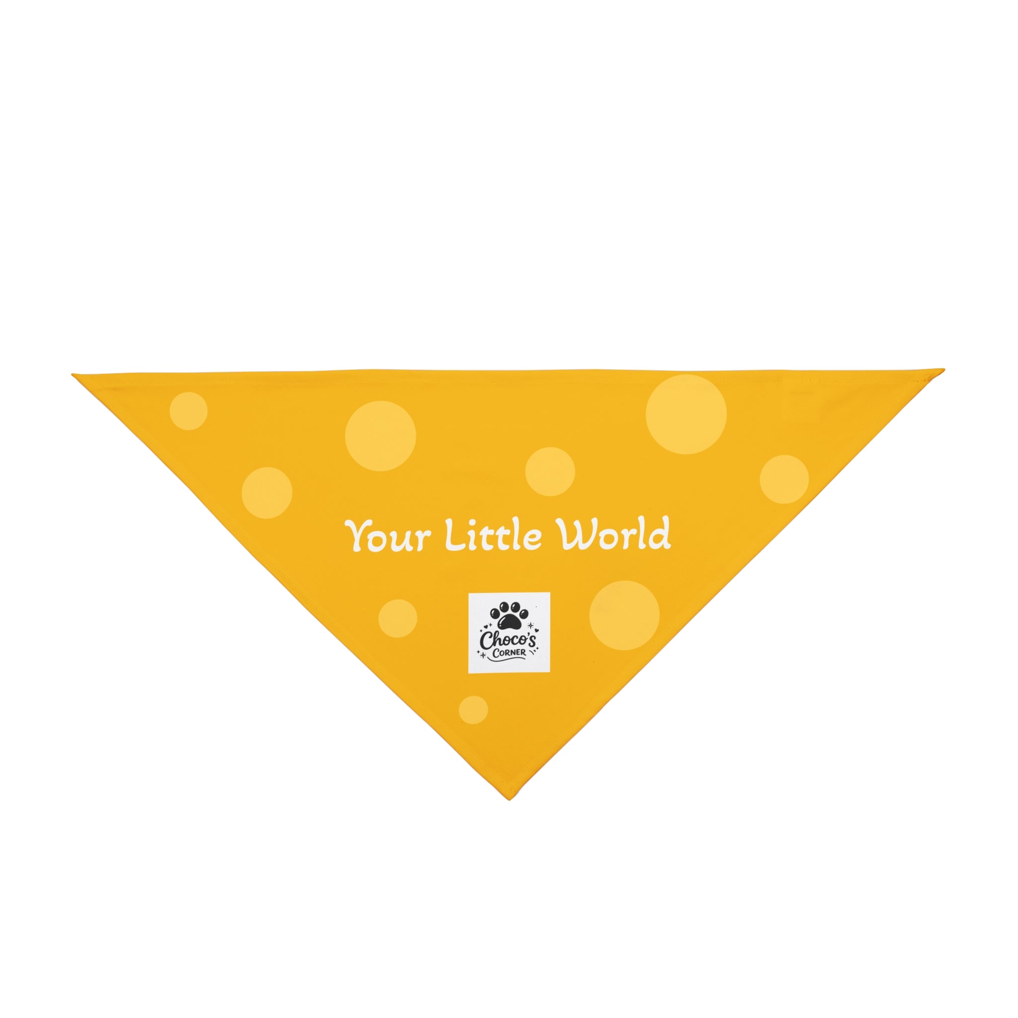 Choco’s Corner Dot Pet Bandana — "Your Little World"